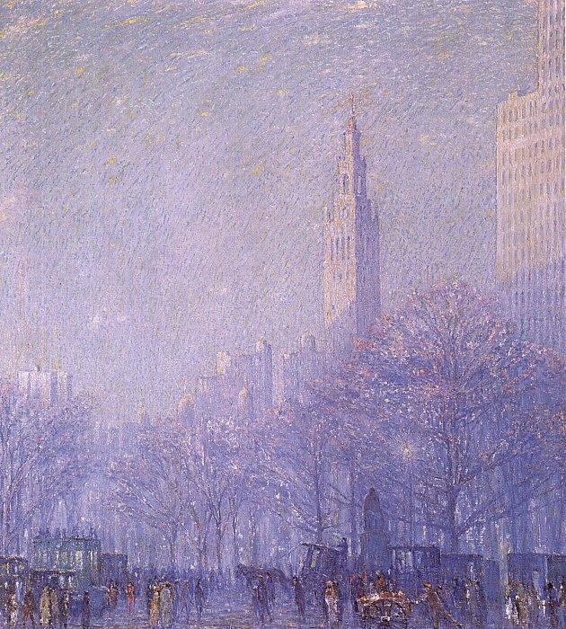 F Usher De Voll Madison Square oil painting picture